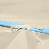 Partytent met 4 zijwanden inklapbaar 2x2 m staal creme - thumbnail