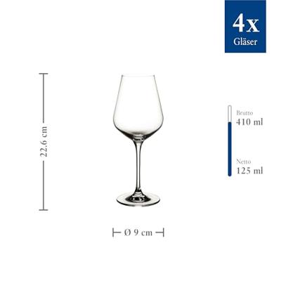 VILLEROY & BOCH - La Divina - Witte wijnglas 0,38l s/4 VILLEROY & BOCH - La Divina - Witte wijnglas 0,38l s/4