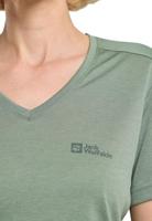 Jack wolfskin Crosstail T-shirt Dames Eucalyptus S - thumbnail