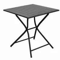 Inklapbare tuintafels GLOBE 70x70 Graphite - thumbnail