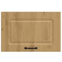 Keukenwandkast Kalmar bewerkt hout artisanaal eikenkleur - thumbnail