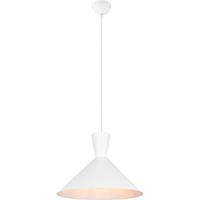 Moderne LED Hanglamp - E27 Fitting - Ø35cm - Mat Wit Aluminium - thumbnail
