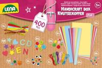 Lena creatief knutselkoffer roze 400 onderdelen - thumbnail