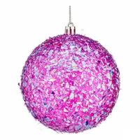 Set kerstballen Paars 10 cm (12 Stuks) - thumbnail