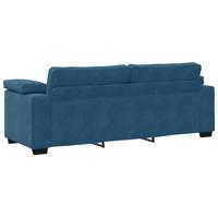 3-zitsbank blauw 178 cm fluweel - thumbnail