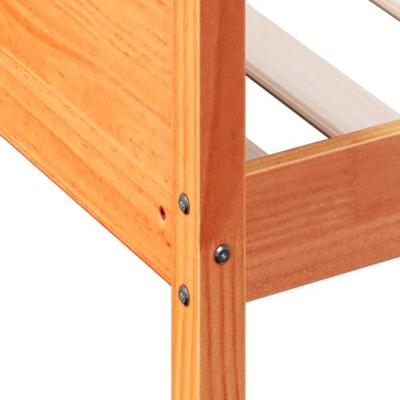 Slaapbank 90x190 cm massief grenenhout wasbruin