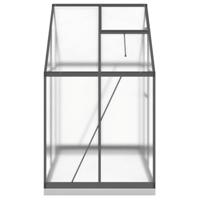 VidaXL Tuinkas met basisframe 169x114x202 cm aluminium antracietkleur - thumbnail