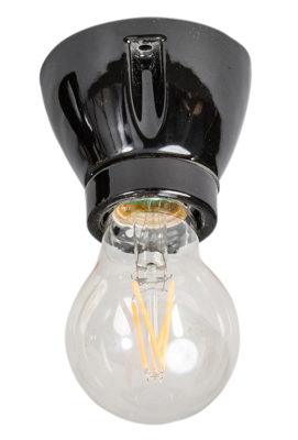 ETH Porseleinen plafondlampVintage Straight zwart - 05-FK8818-30