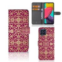 Wallet Case Samsung Galaxy M53 Barok Pink - thumbnail