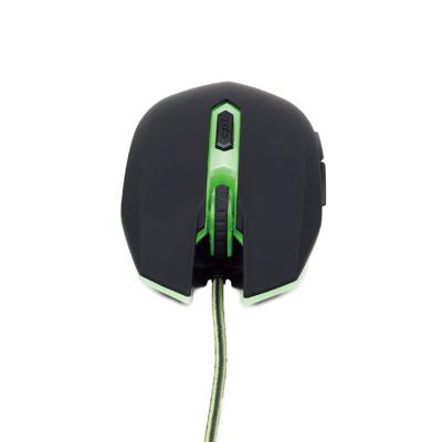 Gaming muis USB, zwart/groen