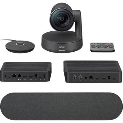 Logitech Rally Ultra-HD Modulair 4K-videoconferentiesysteem 3840 x 2160 Pixel Standvoet Logitech Rally Ultra-HD Modulair 4K-videoconferentiesysteem 3840 x 2160 Pixel Standvoet