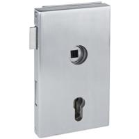 Glazen deur-slotkast 6053 MOLINA, PZ-geboord, DIN rechts, afwerking 60 (mat roestvrij staal), nr. 11174 - thumbnail