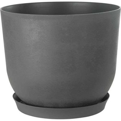 Ronde bloempot - GARDEN ID - Swing Round - Ø 30 - 13 L - H 25 cm - Grijs