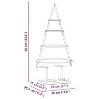 Metalen kerstboom met standaard Goud 60 cm Poedergecoat staal - thumbnail