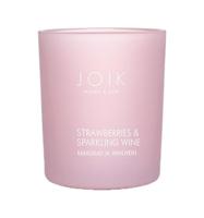 Geurkaars strawberry & sparkling wine vegan 150 Gram - thumbnail