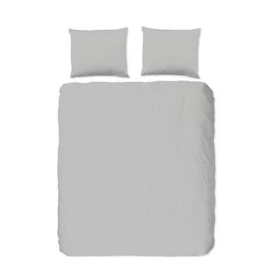 Good Morning Dekbedovertrek "uni dessin" - Grijs - (140x200/220 cm) - Katoen Good Morning Dekbedovertrek "uni dessin" - Grijs - (140x200/220 cm) - Katoen