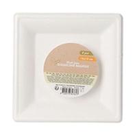 Wegwerpbordjes Vierkant 16cm, 8st. - thumbnail