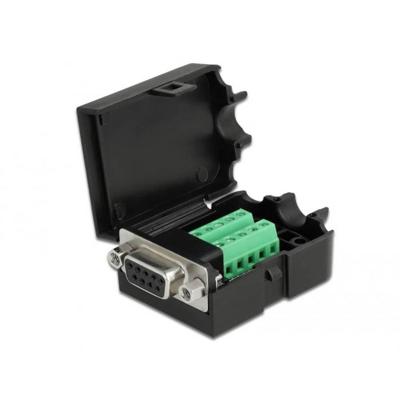 Delock 66265 VGA Adapter [1x D-sub bus 9-polig - 1x Bus] Zwart