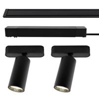 Brilliant G30072/76 Click&Shine Railsysteem basis Zwart - thumbnail