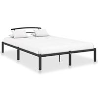 Bedframe metaal zwart 160x200 cm - thumbnail