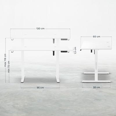 Elektrisch bureau MA-Leader 7.0 Wit