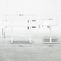 Elektrisch bureau MA-Leader 7.0 Wit - thumbnail