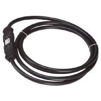 Hager GKWAD03025 Verbindingskabel [Netstekker - Netbus] Totaal aantal polen: 2 + PE Zwart 2.50 m 1 stuk(s)