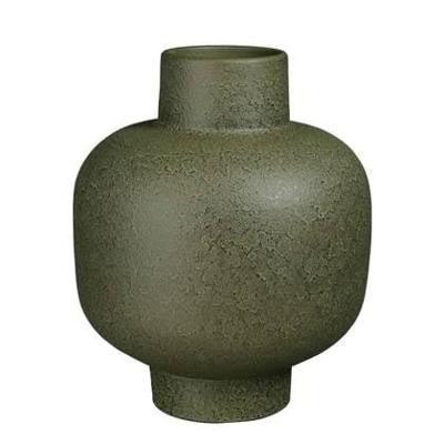 Mica Decorations Tess Vaas - 23x23x27 cm - Terracotta - Groen