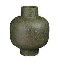 Mica Decorations Tess Vaas - 23x23x27 cm - Terracotta - Groen - thumbnail