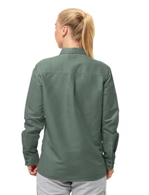 Jack wolfskin Barrier L/S Shirt Dames Hedge Green XL Jack wolfskin Barrier L/S Shirt Dames Hedge Green XL