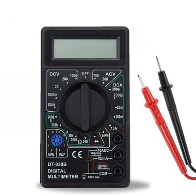DT-830B handheld digitale multimeter ampèremeter voltmeter digitale display universele tester meter (zwart)