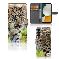 Samsung Galaxy A34 | Telefoonhoesje | Met pasjeshouder | Baby Luipaard - thumbnail
