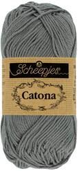 Scheepjes Catona 50g - 242 Metal Grey - Haakgaren / Breigaren