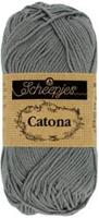 Scheepjes Catona 50g - 242 Metal Grey - Haakgaren / Breigaren - thumbnail