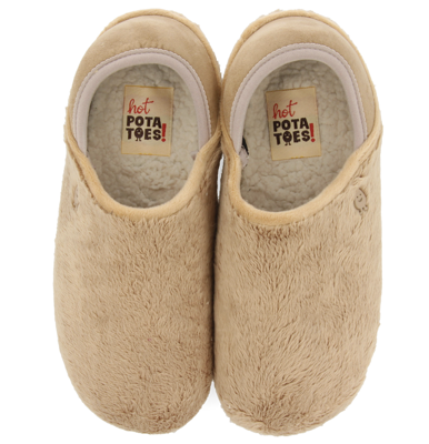 Hot Potatoes 67844 Pantoffel Dames Beige 41