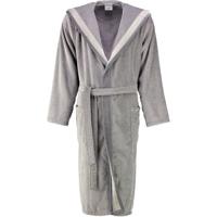 Cawö Cawö Heren Badjas met Capuchon 5841 Stein 54 - thumbnail