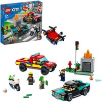 Lego city - 60319 brandweer & politie achtervolging - thumbnail