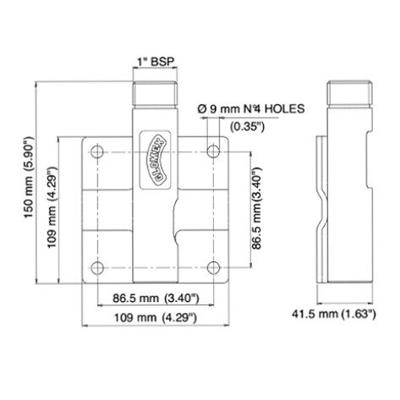 GLOPRM298 - MASTKLEMSTEUN VAN ROESTVRIJ STAAL