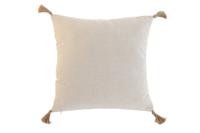 Kussen Home ESPRIT Beige Natuurlijk Tropisch Boho 45 x 5 x 45 cm - thumbnail