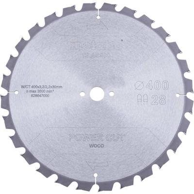 Metabo POWER CUT WOOD CLASSIC 628647000 Cirkelzaagblad 400 x 30 x 2.2 mm Aantal tanden: 28 1 stuk(s)