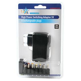 Universele adapter 5V 2,5A gestabiliseerd