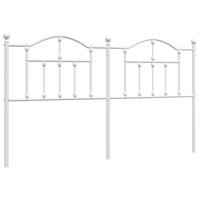 Hoofdbord 160 cm metaal wit - thumbnail