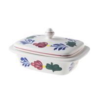 Boerenbont botervloot met deksel - thumbnail