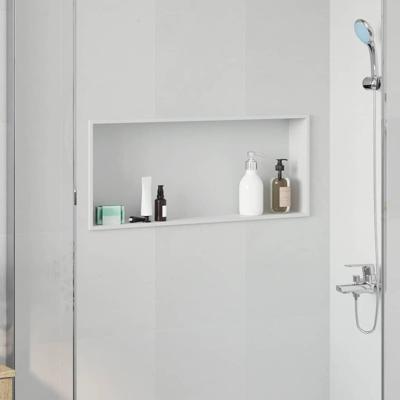 Douche Niche Wit 75 x 30 x 9.5 cm Roestvrij staal