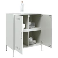 Dressoir 68x39x79 cm staal wit - thumbnail
