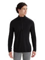 Icebreaker 200 Oasis LS Half Zip Pully Heren Black S - thumbnail