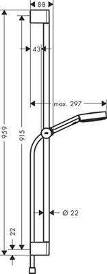 Hansgrohe Pulsify Doucheset Chroom - thumbnail