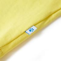 Kindershirt met girafprint 104 geel - thumbnail