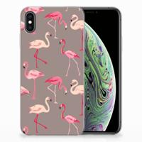 Apple iPhone Xs Max TPU Hoesje Flamingo - thumbnail