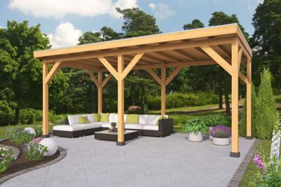 Red Class Zoutelande 500x330 cm basis incl. Schroefpakket - Bouwpakket- Plat dak- - Tuindeco